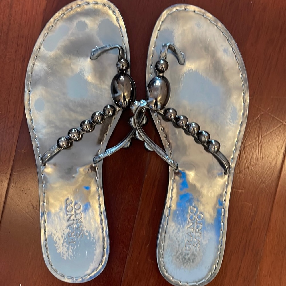 Franco Sarto Gunmetal / pewter sandal
